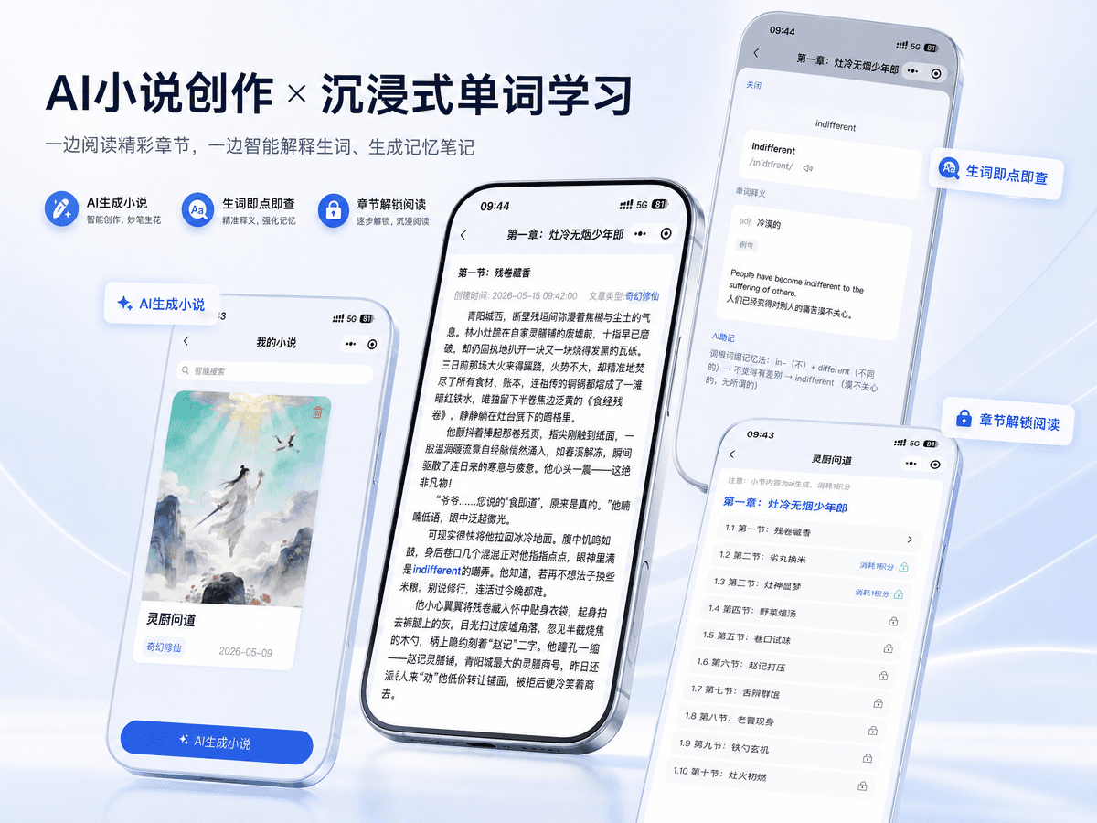 词灵灵小程序预览